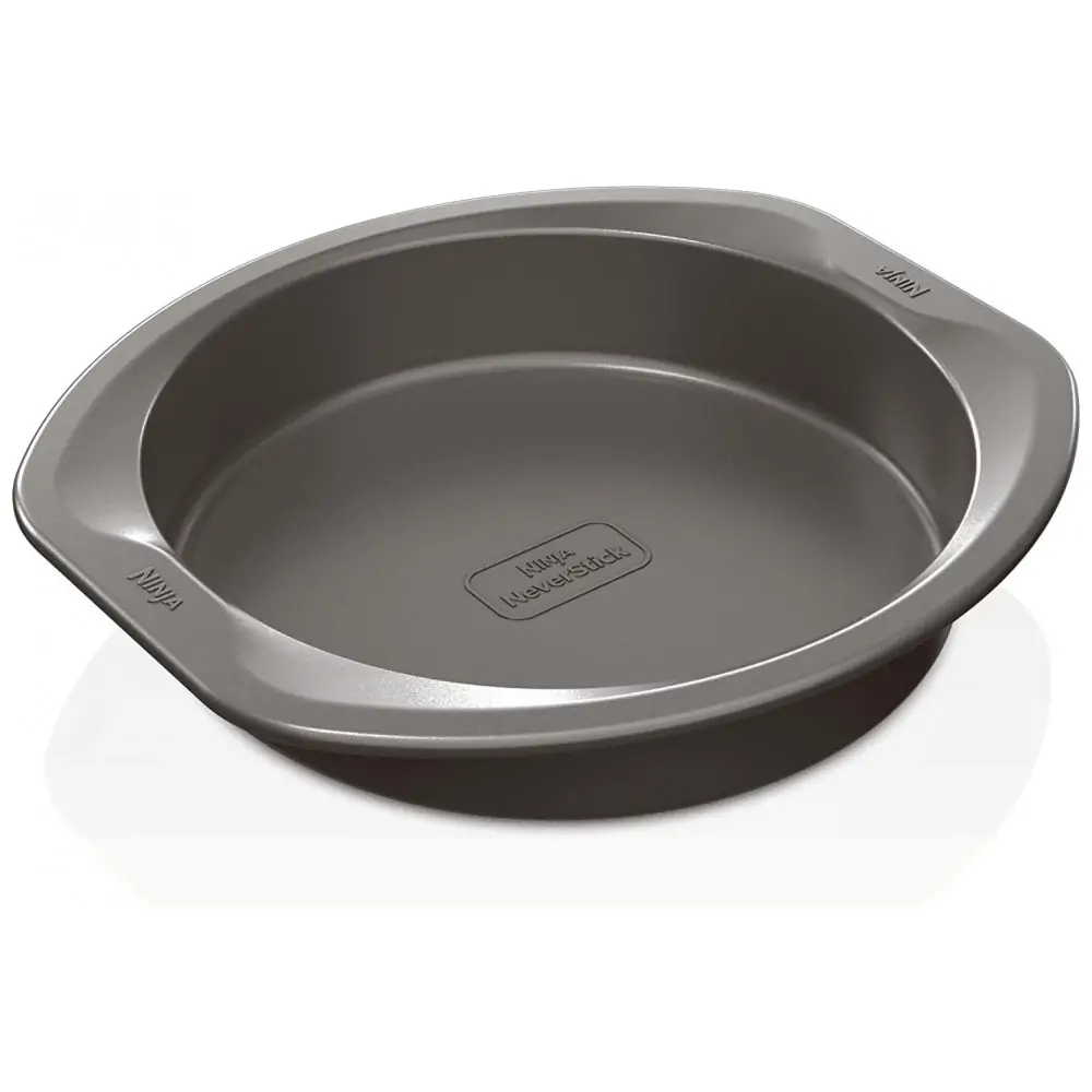 Forma de Bolo Redonda Antiaderente Segura para Forno até 260C, Ninja B30309, Cinza