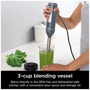 Batedeira de Mão com 5 Velocidades e Acessórios Ninja CI105BRN Aço Inoxidável, 110V 750W Cinza
