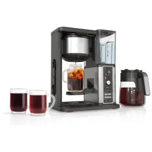 Máquina de Café Quente ou Gelado 12 Xícaras com Reservatório Removível, 110V 1550W, Ninja CM371, Preta