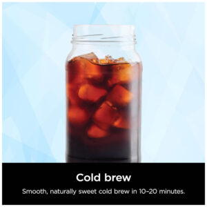 Máquina de Café Quente ou Gelado 12 Xícaras com Reservatório Removível, 110V 1550W, Ninja CM371, Preta