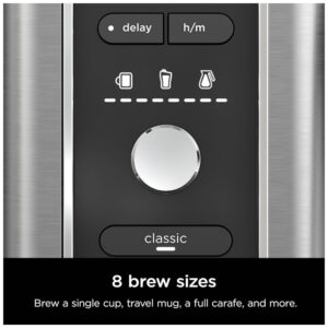 Máquina de Café Quente ou Gelado 12 Xícaras com Reservatório Removível, 110V 1550W, Ninja CM371, Preta