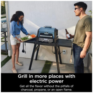 Grill Elétrico Defumador Inteligente7 em 1 com Bluetooth e Controle via APP, Ninja OG951 Woodfire Pro