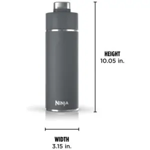 ectq77whgqcc0b_8.jpg - Garrafa Térmica para Água 530mL em Aço Inoxidável, à Prova de Vazamentos, Ninja DW1801GY, Cinza