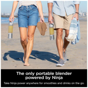 Liquidificador Portátil sem Fio 532 mL Ideal para Vitaminas, 151W, Ninja BC151WH, Branco