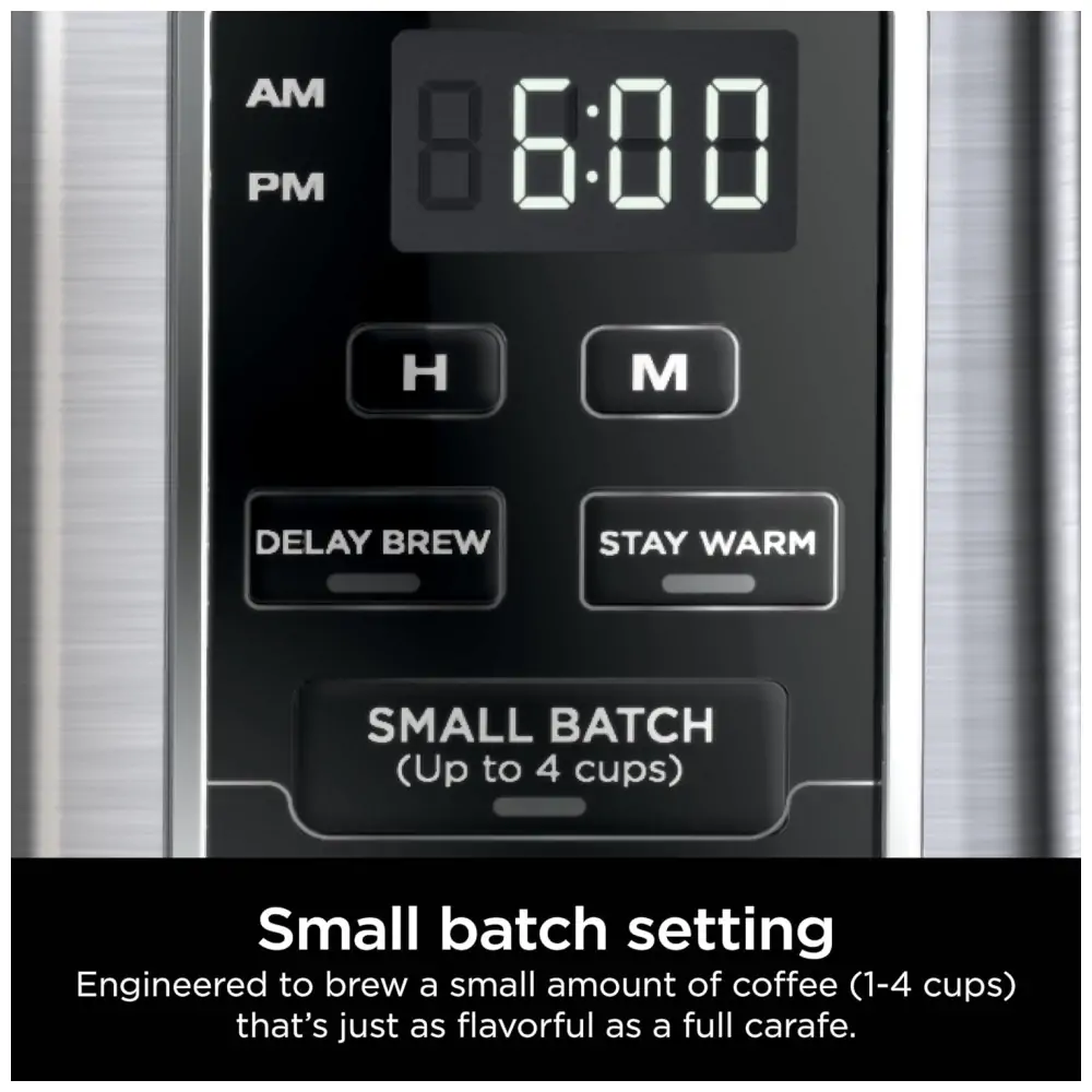 Cafeteira Ninja CE251 12 Xícaras Programável 2 Estilos de Preparo Aço Inox 110V