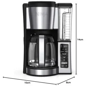 Cafeteira Ninja CE251 12 Xícaras Programável 2 Estilos de Preparo Aço Inox 110V
