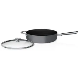 ectqgys67r890b_0.jpg - Frigideira para Refogadas Antiaderente 5 Litros com Tampa de Vidro, Ninja C50150, Cinza