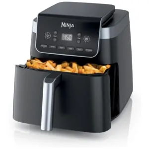 Fritadeira Elétrica Ninja Pro XL AF181 6.2L, 6 em 1, Max Crisp 230 C, Timer Digital, Cesto Antiaderente, 1750W Preta