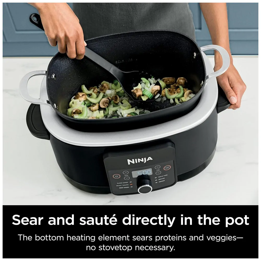 Panela Multifunção Ninja MC1010 PossibleCooker Plus 12 em 1 8,0L Sous Vide Preto 120V