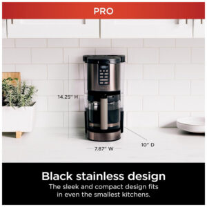 ectqnzwktw7c0b_2-1.jpg - Cafeteira Elétrica Programável 14 Xícaras com Jarra de Vidro e Temporizador, 110V Ninja DCM201BK, Preta