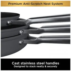 Conjunto de Frigideira Antiaderente 2 Peças em Aço Anodizado, Ninja C52200, Cinza - ECTQPBW3W7B90B_8.jpg