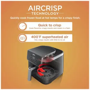 Air Fryer Pro 4 em 1 com Air Crisp de 4,66L Frite, Asse, Reaqueça e Desidrate 110V 1750W, Ninja AF141, Preta