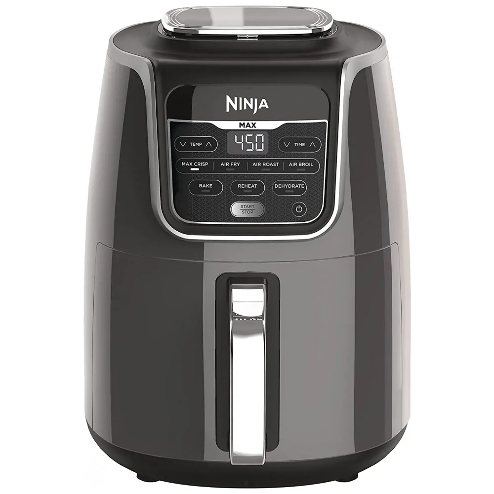 Fritadeira Elétrica Air Fryer 5.2 Litros Cozinha, Reaquece e Desidrata, 110V 1750W, NINJA AF161 Max XL, Cinza