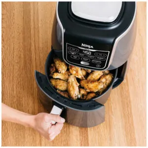 Fritadeira Elétrica Air Fryer 5.2 Litros Cozinha, Reaquece e Desidrata, 110V 1750W, NINJA AF161 Max XL, Cinza