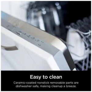 Fritadeira Elétrica AirFryer 7 em 1, Capacidade 4L com Painel Digital, 110v, NINJA IG651, Preto