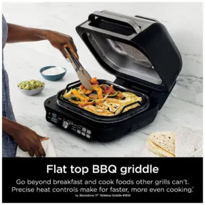 Fritadeira Elétrica AirFryer 7 em 1, Capacidade 4L com Painel Digital, 110v, NINJA IG651, Preto