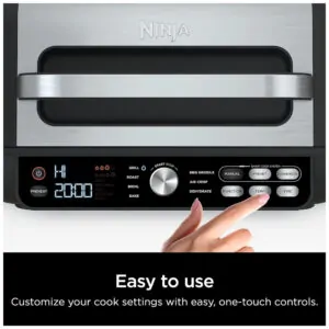 Fritadeira Elétrica AirFryer 7 em 1, Capacidade 4L com Painel Digital, 110v, NINJA IG651, Preto