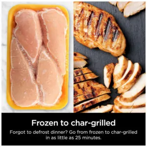 Fritadeira Elétrica AirFryer 7 em 1, Capacidade 4L com Painel Digital, 110v, NINJA IG651, Preto
