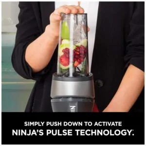 Liquidificador Pessoal Ninja QB3001SS Preto 473 mL 700W 2 Copos Tecnologia Pulse 120V