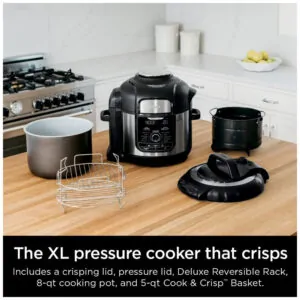 Panela de Pressão Elétrica e Airfryer, Aço Inoxidável, 110v, NINJA FD401, Preto - ectqglpt58s70b_1.jpg