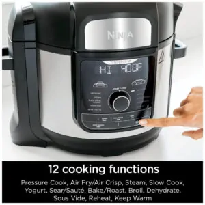 Panela de Pressão Elétrica e Airfryer, Aço Inoxidável, 110v, NINJA FD401, Preto - ectqglpt58s70b_2.jpg