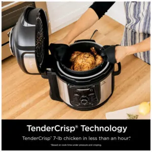 Panela de Pressão Elétrica e Airfryer, Aço Inoxidável, 110v, NINJA FD401, Preto - ectqglpt58s70b_4.jpg