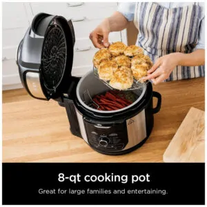 Panela de Pressão Elétrica e Airfryer, Aço Inoxidável, 110v, NINJA FD401, Preto - ectqglpt58s70b_5.jpg