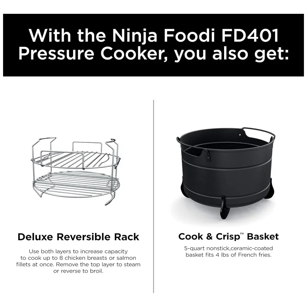 Panela de Pressão Elétrica e Airfryer, Aço Inoxidável, 110v, NINJA FD401, Preto - ectqglpt58s70b_8.jpg