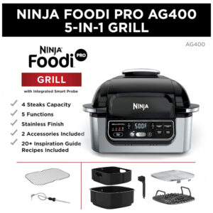 Fritadeira Airfryer Foodi, Aço Inoxidável, com, 110v, NINJA AG400, Preto - ectqpnqvj6w70b_1-3.jpg