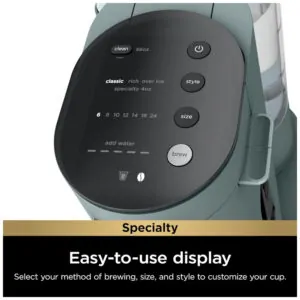 Cafeteira Programável 4 em 1 para Capsulas ou Café Moído, Frio ou Quente com Batetor de Leite, 110V Ninja PB051SG, Verde