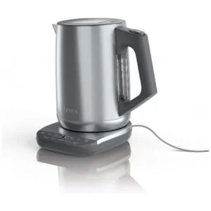 Chaleira Elétrica 1.7L com Controle de Temperatura, 1500W, 110v, NINJA KT200, Prateado