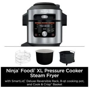 ectq2n21yzq80b_10-3.jpg - Panela Elétrica Air Fryer 7.5L, Multifuncional 14 em 1, 1550W, 110V, NINJA OL601, Prateado