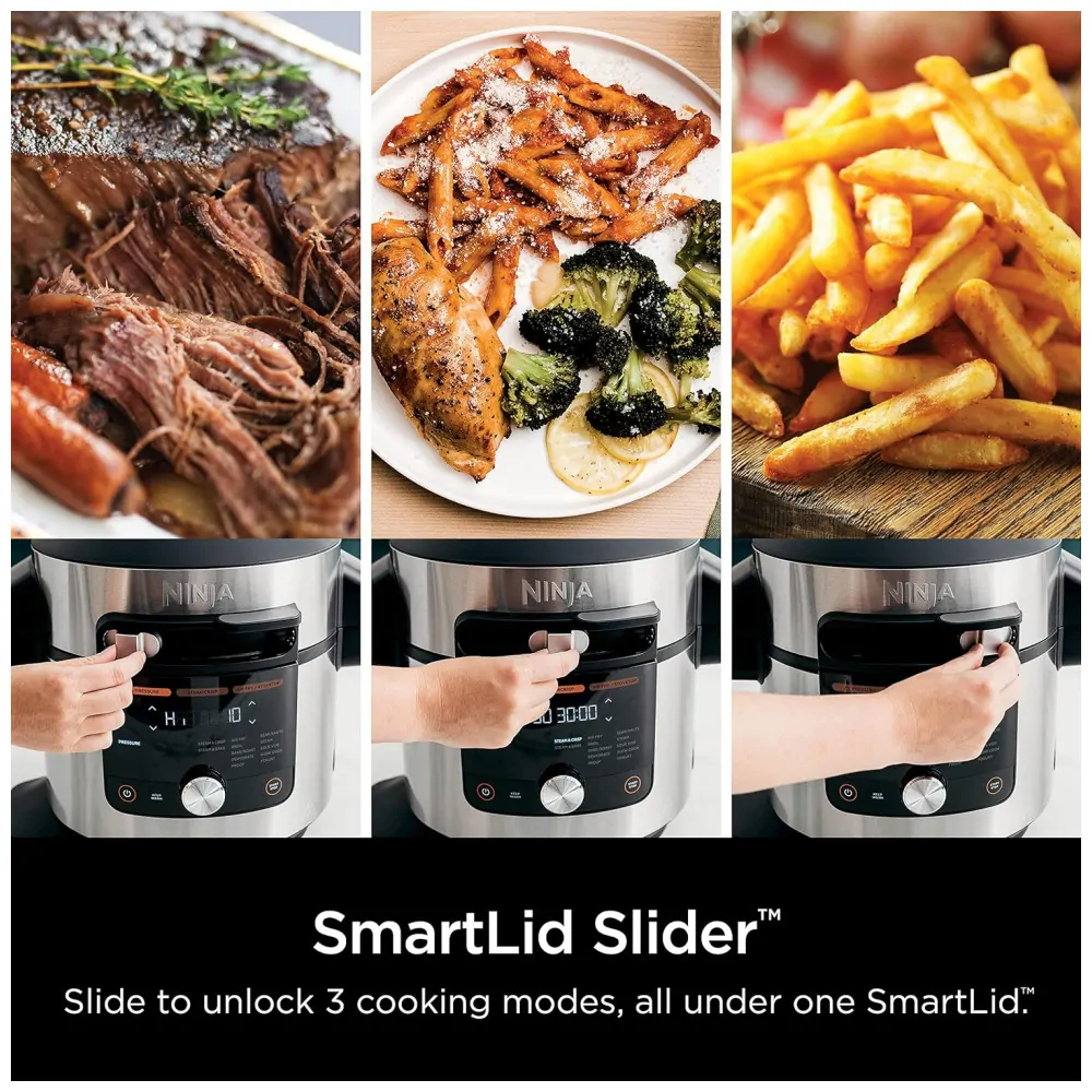 ectq2n21yzq80b_2-3.jpg - Panela Elétrica Air Fryer 7.5L, Multifuncional 14 em 1, 1550W, 110V, NINJA OL601, Prateado