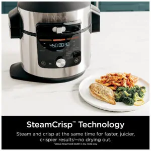 ectq2n21yzq80b_3-3.jpg - Panela Elétrica Air Fryer 7.5L, Multifuncional 14 em 1, 1550W, 110V, NINJA OL601, Prateado