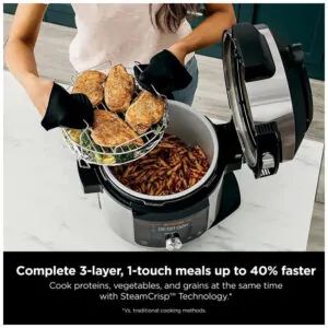ectq2n21yzq80b_4-4.jpg - Panela Elétrica Air Fryer 7.5L, Multifuncional 14 em 1, 1550W, 110V, NINJA OL601, Prateado