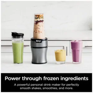 Liquidificador Pessoal 600 mL para Vitaminas 900W, 110v, NINJA BN301, Cinza