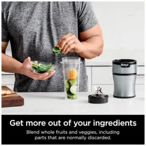 Liquidificador Pessoal 600 mL para Vitaminas 900W, 110v, NINJA BN301, Cinza
