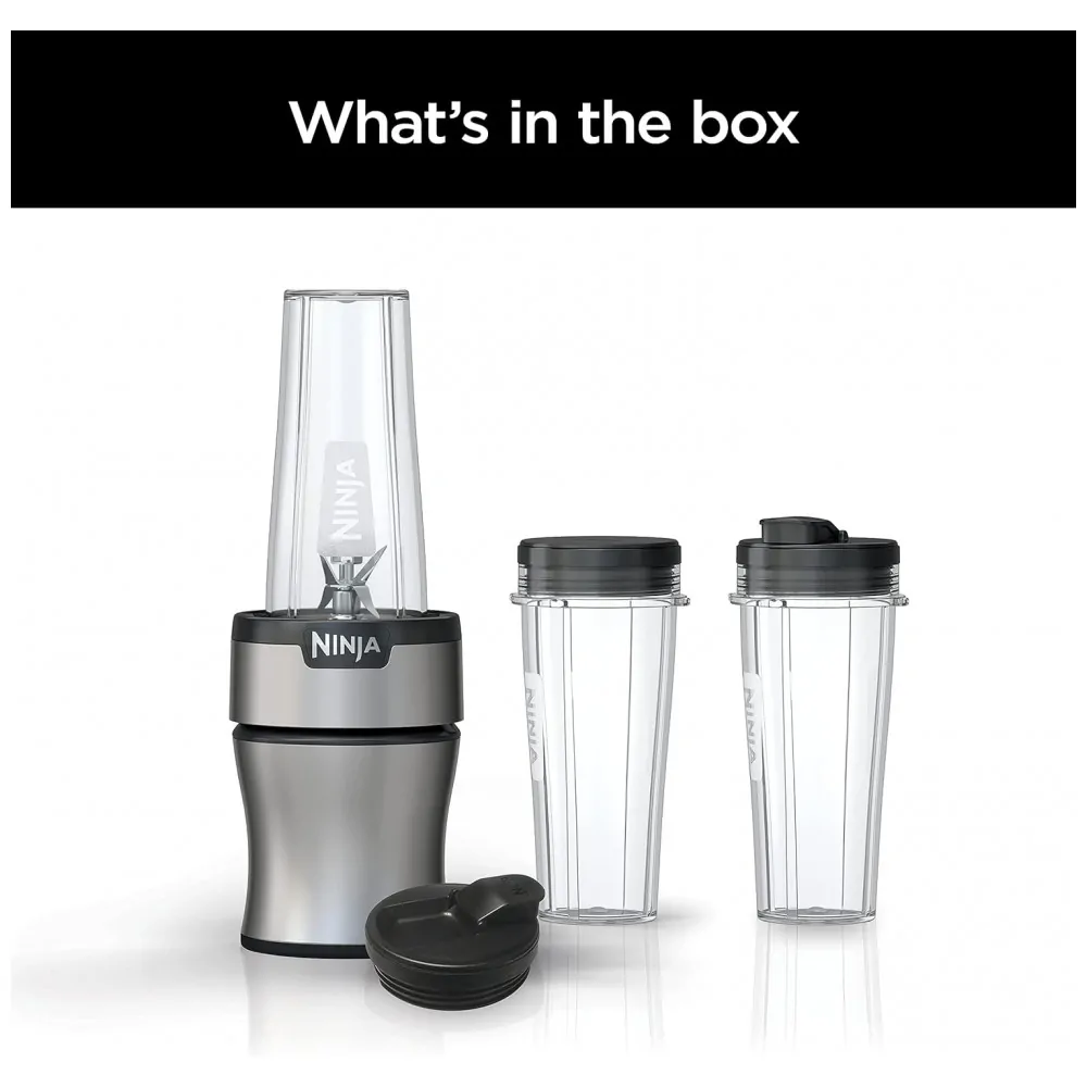 Liquidificador Pessoal 600 mL para Vitaminas 900W, 110v, NINJA BN301, Cinza
