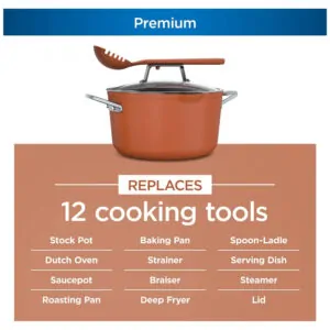 ectqbr9rtbs90b_1-10.jpg - Panela Antiaderente 7L Pode ir Ao Forno Suporta até 260C Aço Inoxidável, NINJA CW202CP, Laranja