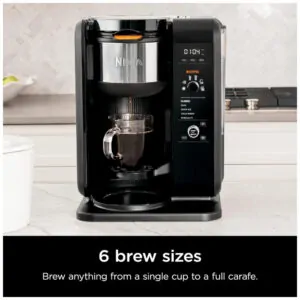 Cafeteira Eletrica, bebidas quentes ou frias, faz chá gelado, 110v, NINJA CP307, Preto