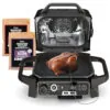 Churrasqueira Grill 7 em 1 Ninja OG701 para Área Externa Movida á Pellet de Madeira, Aço inoxidável