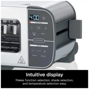 ectqnsbdys8b0b_4.jpg - Torradeira 2 em 1 ST100 com 4 Funções e Painel Digital 1500W Aço Inoxidável, 110v, NINJA, Cinza
