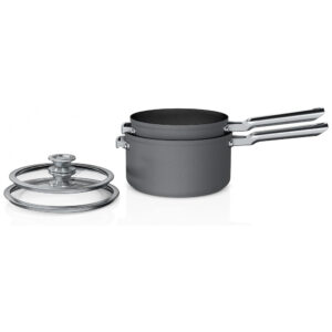 ectq5n746r890b_0.jpg - Conjunto de Panelas Antiaderente com Tampa 2 Peças 2 e 3 Litros, Ninja C54000, Cinza