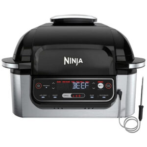 ectqg8tzxkx70b_0.jpg - Air Fryer Fritadeira Elétrica e Grill 5 em 1 Programável, 110V 1760W, NINJA Foodi AG302, Preto