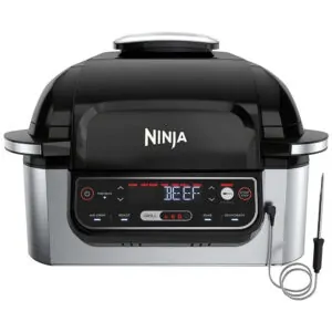 ectqg8tzxkx70b_0.jpg - Air Fryer Fritadeira Elétrica e Grill 5 em 1 Programável, 110V 1760W, NINJA Foodi AG302, Preto