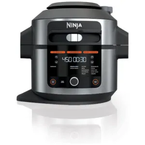 ectq8qclh5990b_0.jpg - Panela de Pressão Elétrica 14 em 1 Automática 6L com Painel de Controle Digital, 1460W, 110v, NINJA OL501, Cinza
