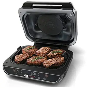 ectqfzy8ldk80b_3.jpg - Churrasqueira Grill Elétrica 5 em 1 com Controle de Temperatura e Painel de LED, 110V 1500W, Ninja BG500A, Preta