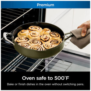 ectqjjbrtbs90b_3.jpg - Frigideira Antiaderente 12 em 1 com Tampa de Vidro e Espátula Integrada, Ninja CW102GN, Verde