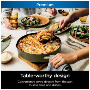 ectqjjbrtbs90b_7.jpg - Frigideira Antiaderente 12 em 1 com Tampa de Vidro e Espátula Integrada, Ninja CW102GN, Verde