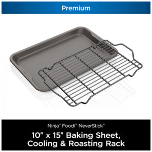 ectq1m5t2qz90b_5.jpg - Assadeira Antiaderente 25 x com Grelha, Ninja B32102, Cinza